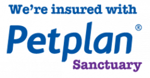 We're insured with Petplan Sanctuary